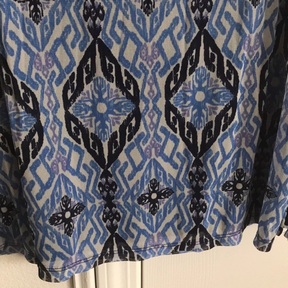 INC Blouse, EUC, Blue, Size L, Beads & Keyhole Neckline - Picture 13 of 13